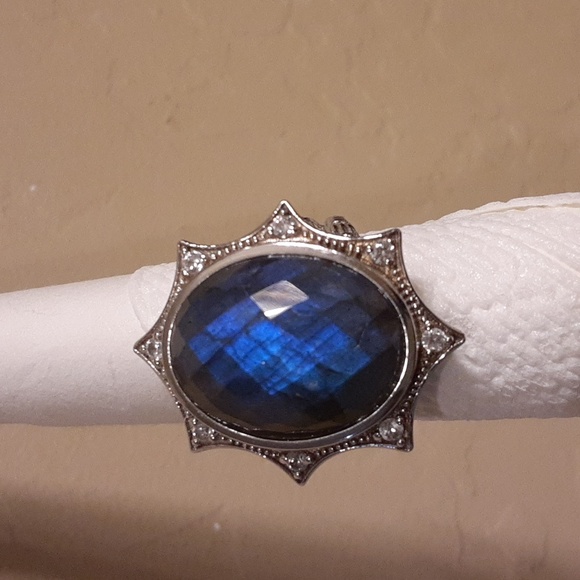 925 Labradorite, Bamboo design. - Picture 5 of 10